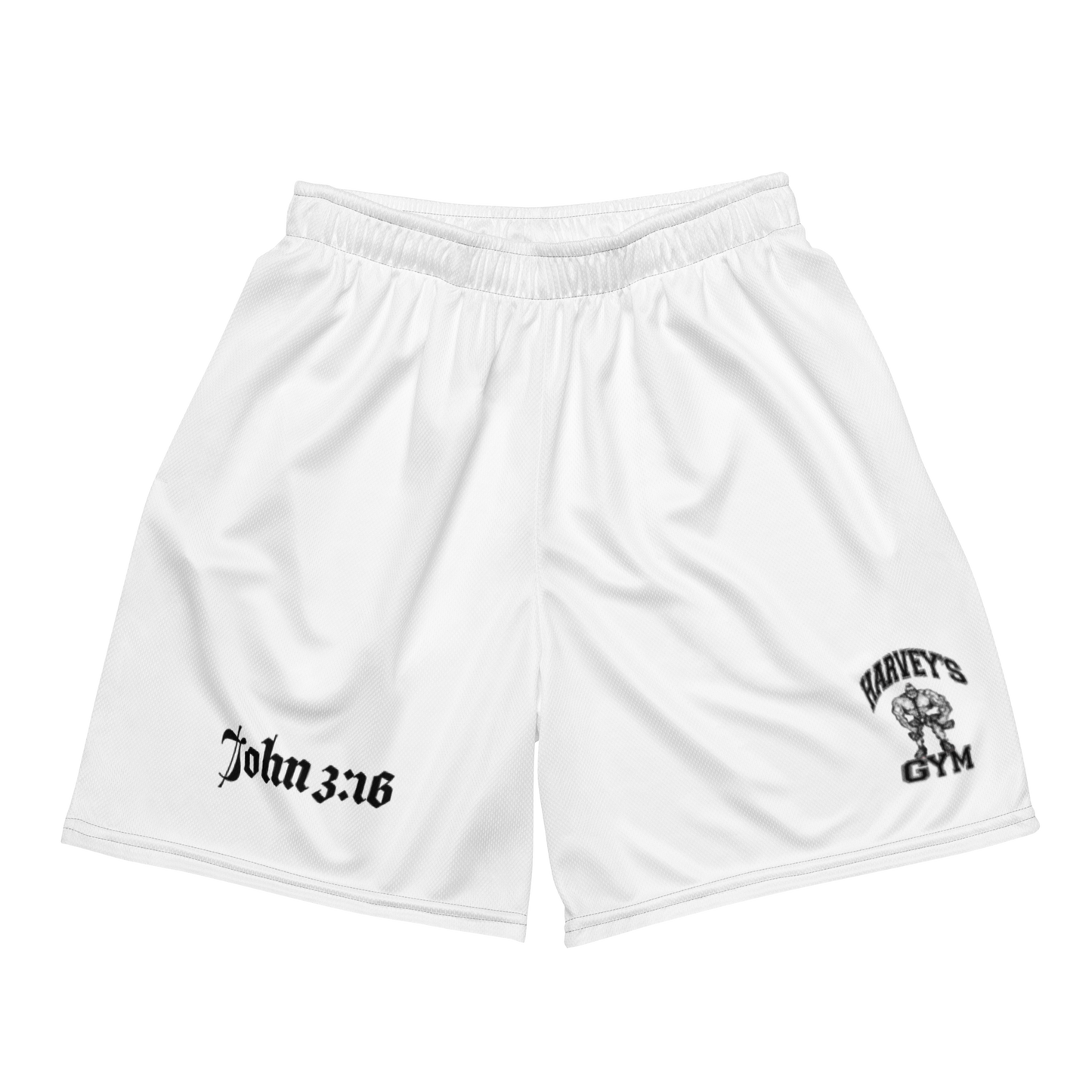 Classic White mesh shorts